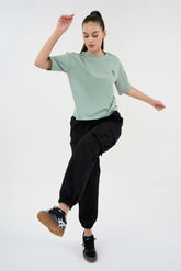 Street Grid Cargo Joggers - Black